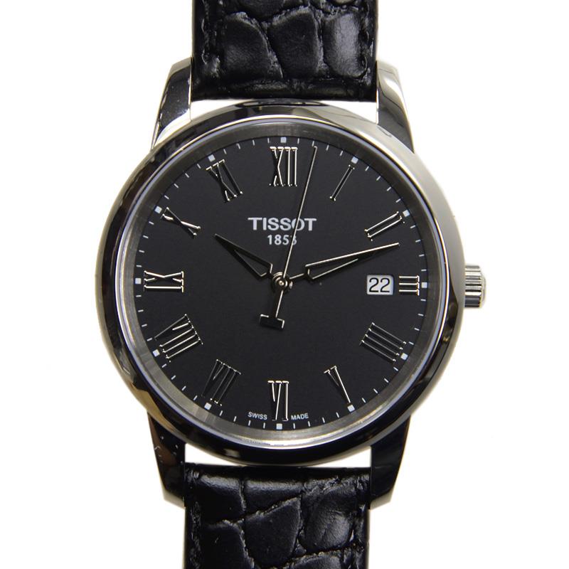 Tissot Classic Dream Black Dial Black Leather Strap Watch for Men - T033.410.16.053.01 Buy Now By Tissot