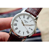 Tissot T Classic Dream White Dial Brown Leather Strap Watch for Men - T033.410.16.013.01 Buy Now By Tissot