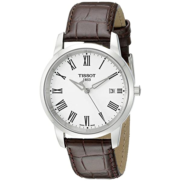 Tissot T Classic Dream White Dial Brown Leather Strap Watch for Men - T033.410.16.013.01 Buy Now By Tissot