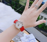 Tissot Couturier Lady Silver Dial Red Leather Strap Watch for Women - T035.210.16.031.01 Buy Now By Tissot
