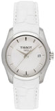 Tissot Couturier Lady Silver Dial White Leather Strap Watch For Women - T035.210.16.011.00 Buy Now By Tissot
