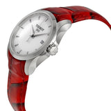 Tissot Couturier White Dial Red Leather Watch For Women - T035.210.16.011.01 Buy Now By Tissot