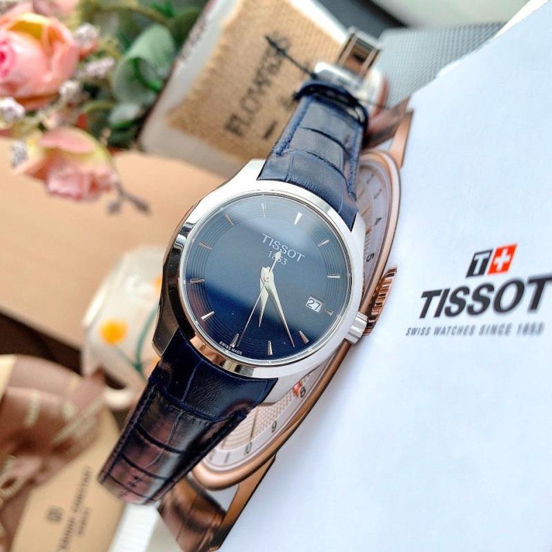 Tissot Couturier Lady Blue Dial Blue Leather Strap Watch for Women - T035.210.16.041.00 Buy Now By Tissot
