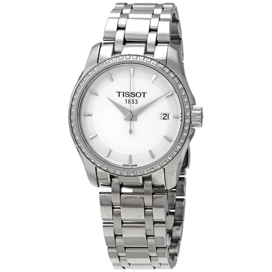 Tissot T Trend Couturier Lady White Dial Watch For Women - T035.210.61.011.00 Buy Now By Tissot