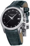 Tissot T Trend Couturier Diamonds Black Dial Black Leather Strap Watch for Women - T035.210.66.051.00 Buy Now By Tissot