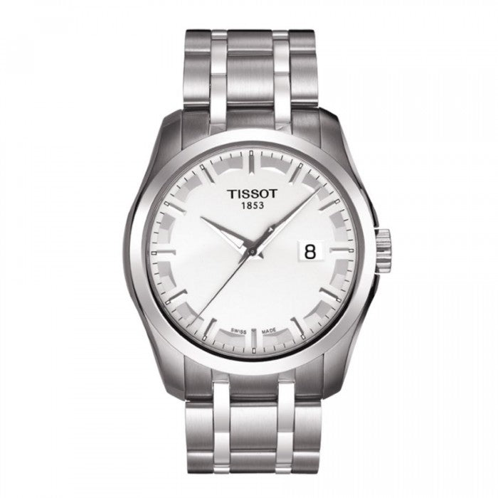 Tissot T Trend Couturier Chronograph White Dial Silver Steel Strap Watch For Men - T035.410.11.031.00 Buy Now By Tissot