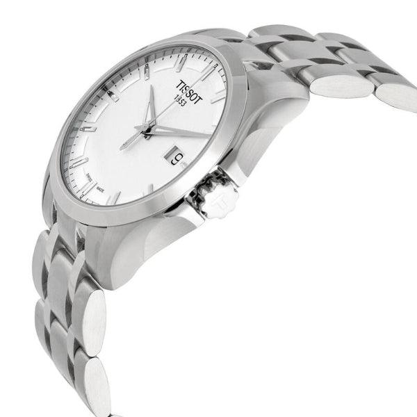 Tissot T Trend Couturier Chronograph White Dial Silver Steel Strap Watch For Men - T035.410.11.031.00 Buy Now By Tissot
