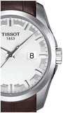 Tissot T Classic Couturier Chronograph White Dial Brown Leather Strap Watch For Men - T035.410.16.031.00 Buy Now By Tissot