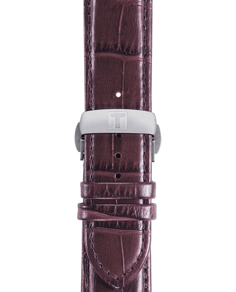 Tissot T Classic Couturier Chronograph White Dial Brown Leather Strap Watch For Men - T035.410.16.031.00 Buy Now By Tissot