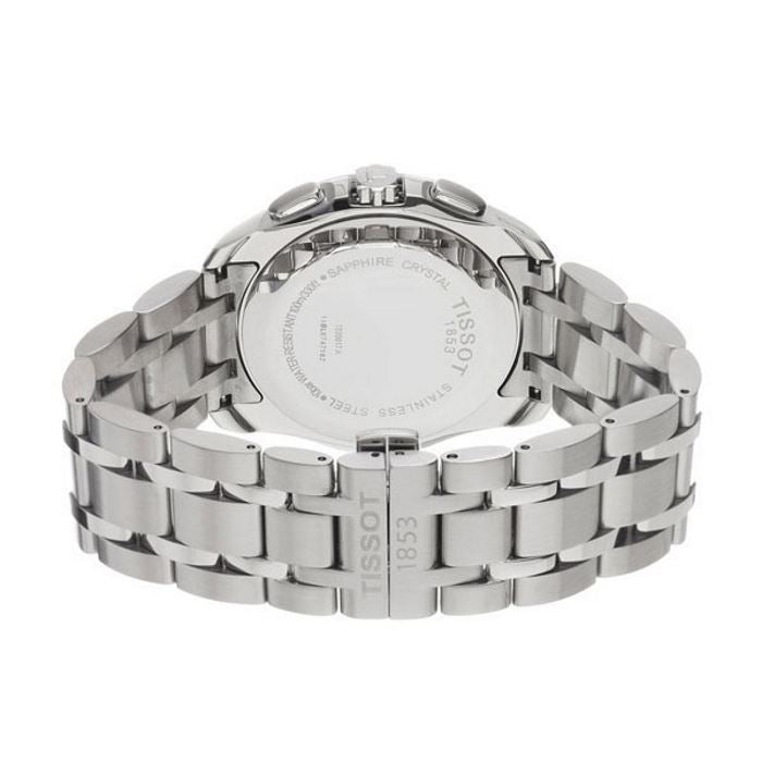 Tissot Couturier Chronograph White Dial Silver Steel Strap Watch For Men - T035.617.11.031.00 Buy Now By Tissot