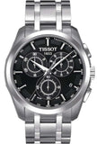 Tissot Couturier Chronograph Black Dial Silver Steel Strap Watch For Men - T035.617.11.051.00 Buy Now By Tissot