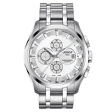 Tissot T Classic Couturier Chronograph White Dial Silver Steel Strap Watch For Men - T101.617.11.031.00 Buy Now By Tissot