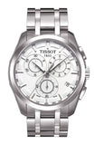 Tissot T Classic Couturier Chronograph White Dial Silver Steel Strap Watch For Men - T101.617.11.031.00 Buy Now By Tissot