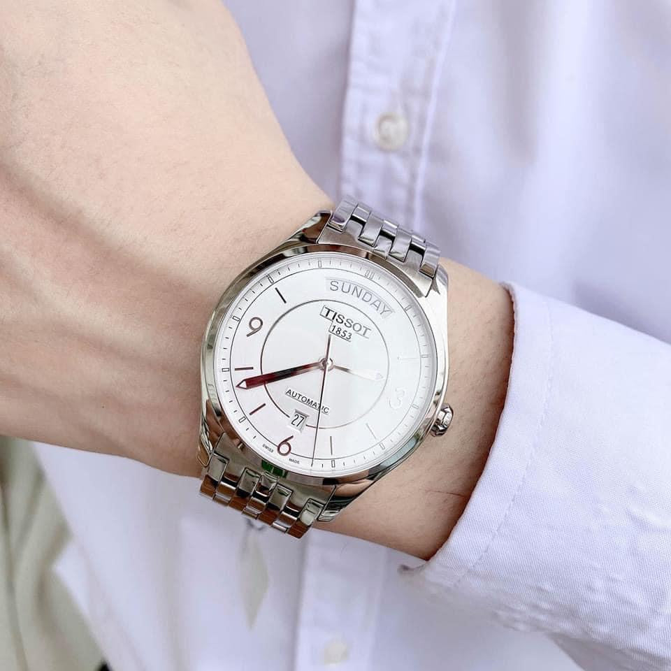 Tissot T Classic T One Automatic Silver Dial Silver Steel Strap Watch For Men - T038.430.11.037.00 Buy Now By Tissot