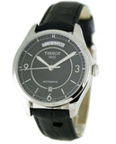 Tissot T One Automatic Black Dial Black Leather Strap Watch For Men - T038.430.16.057.00 Buy Now By Tissot
