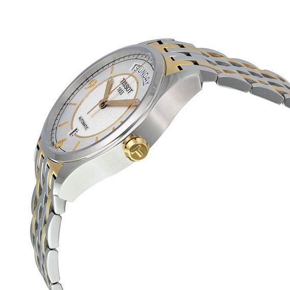 Tissot T Classic T One Automatic Silver Dial Two Tone Steel Strap Watch For Men - T038.430.22.037.00 Buy Now By Tissot
