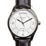 Tissot T Classic T One Automatic Silver Dial Brown Leather Strap Watch For Men - T038.430.16.037.00 Buy Now By Tissot