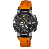 Tissot T Race Chronograph Black Dial Orange Rubber Strap Watch for Women - T048.217.27.057.00 Buy Now By Tissot