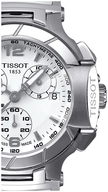 Tissot T Race Lady Chronograph White Dial White Rubber Strap Watch for Women - T048.217.17.017.00 Buy Now By Tissot