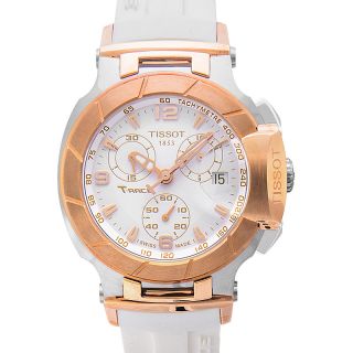 Tissot T Race Chronograph White Dial White Rubber Strap Watch for Women - T048.217.27.017.00 Buy Now By Tissot