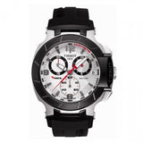 Tissot T Race Chronograph White Dial Black Rubber Strap Watch for Men - T048.417.27.037.00 Buy Now By Tissot