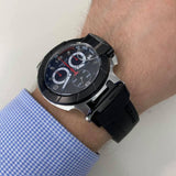 Tissot T Race Chronograph Black Dial Black Rubber Strap Watch for Men - T048.417.27.057.00 Buy Now By Tissot