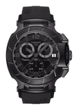 Tissot T Race Chronograph Black Dial Black Rubber Strap Watch for Men - T048.417.37.057.00 Buy Now By Tissot