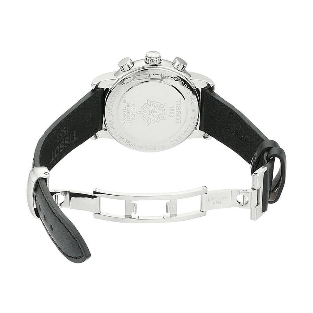 Tissot Dressport Chronograph Black Dial Black Leather Strap Watch for Women - T050.217.17.057.00 Buy Now By Tissot