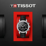 Tissot Dressport Chronograph Black Dial Black Leather Strap Watch for Women - T050.217.17.057.00 Buy Now By Tissot