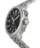 Tissot PRC 200 Chronograph Black Dial Silver Steel Strap Watch For Men - T055.417.11.057.00 Buy Now By Tissot