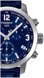 Tissot PRC 200 Chronograph Blue Dial Blue Leather Strap Watch For Men - T055.417.16.047.00 Buy Now By Tissot