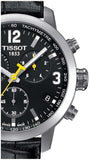 Tissot PRC 200 Chronograph Black Dial Black Leather Strap Watch For Men - T055.417.16.057.00 Buy Now By Tissot