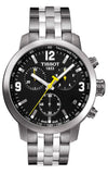 Tissot PRC 200 Chronograph Black Dial Stainless Steel Watch For Men - T0554171105700 Buy Now By Tissot