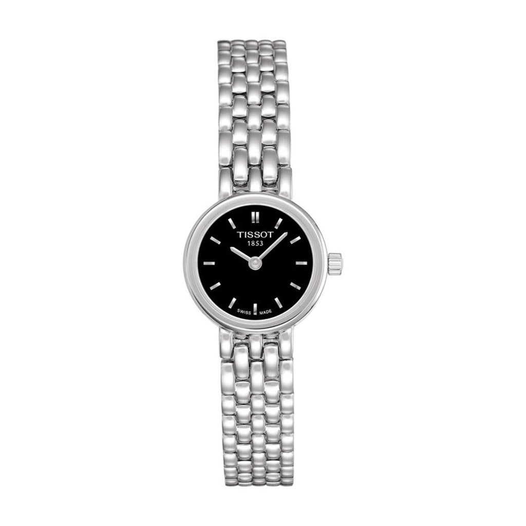 Tissot T Lady Lovely Black Dial Silver Steel Strap Watch For Women - T058.009.11.051.00 Buy Now By Tissot