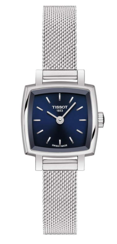 Tissot Lovely Square Blue Dial Silver Mesh Bracelet Watch For Women - T058.109.11.041.00 Buy Now By Tissot