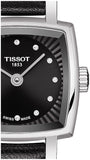 Tissot Lovely Square Quartz Diamonds Black Dial Black Leather Strap Watch For Women - T058.109.16.056.00 Buy Now By Tissot