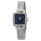 Tissot Lovely Square Blue Dial Silver Mesh Bracelet Watch For Women - T058.109.11.041.00 Buy Now By Tissot