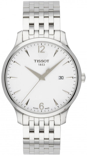 Tissot T Classic Tradition White Dial Silver Steel Strap Watch For Men - T063.610.11.037.00 Buy Now By Tissot