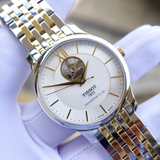 Tissot Tradition Powermatic 80 Open Heart Silver Dial Two Tone Steel Strap Watch For Men - T063.907.22.038.00 Buy Now By Tissot