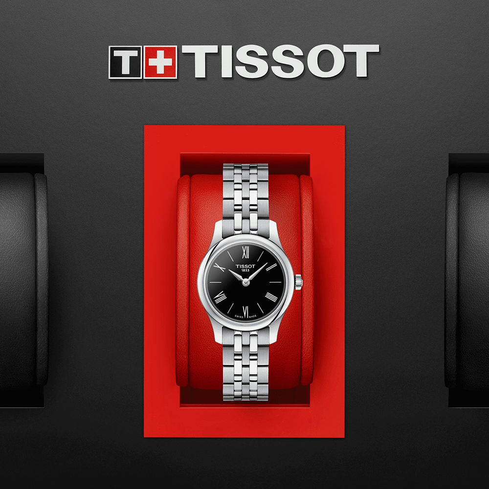 Tissot T Classic Tradition 5.5 Lady Black Dial Watch For Women - T063.009.11.058.00 Buy Now By Tissot