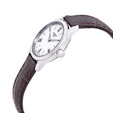 Tissot Tradition 5.5 Lady Silver Dial Brown Leather Strap Watch for Women - T063.009.16.018.00 Buy Now By Tissot