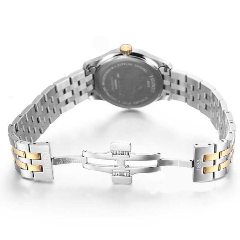 Tissot T Classic Tradition White Dial Two Tone Mesh Bracelet Watch for Women - T063.210.22.037.00 Buy Now By Tissot