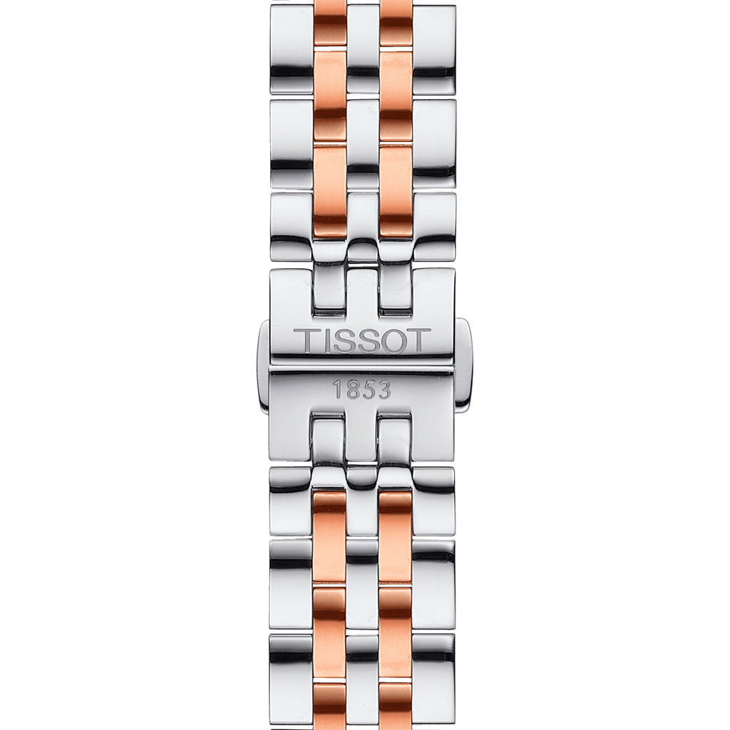 Tissot T Classic Tradition Lady White Dial Two Tone Steel Strap Watch For Women - T063.210.22.037.01 Buy Now By Tissot