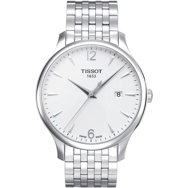 Tissot T Classic Tradition White Dial Silver Steel Strap Watch For Men - T063.610.11.037.00 Buy Now By Tissot