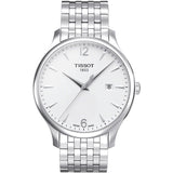 Tissot T Classic Tradition White Dial Silver Steel Strap Watch For Men - T063.610.11.037.00 Buy Now By Tissot