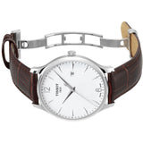 Tissot T Classic Tradition White Dial Brown Leather Strap Watch For Men - T063.610.16.037.00 Buy Now By Tissot