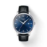 Tissot T Classic Tradition Blue Dial Black Leather Strap Watch For Men - T063.610.16.047.00 Buy Now By Tissot