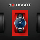 Tissot T Classic Tradition Blue Dial Black Leather Strap Watch For Men - T063.610.16.047.00 Buy Now By Tissot