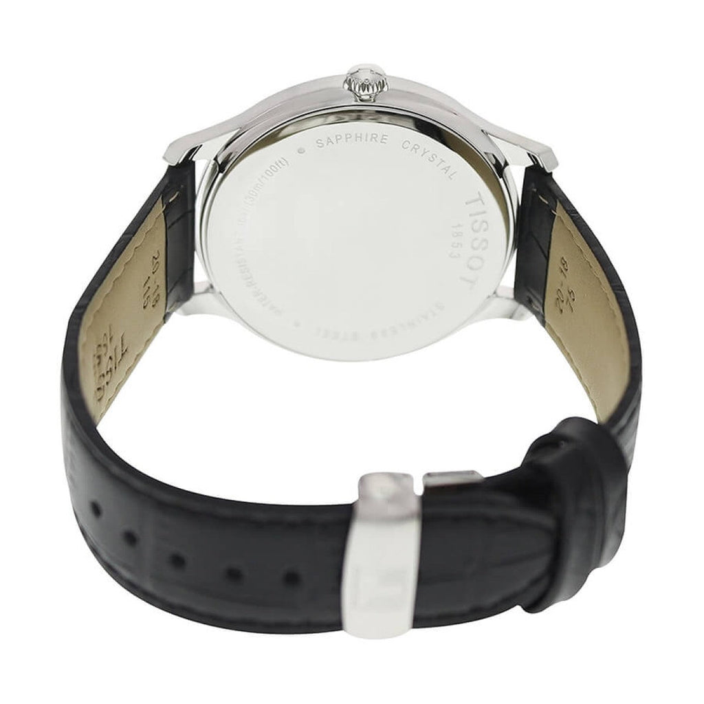Tissot T Classic Tradition Black Dial Black Leather Strap Watch For Men - T063.610.16.052.00 Buy Now By Tissot
