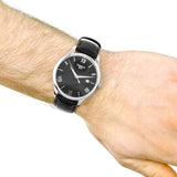 Tissot T Classic Tradition Quartz Black Dial Black Leather Strap Watch For Men - T063.610.16.058.00 Buy Now By Tissot